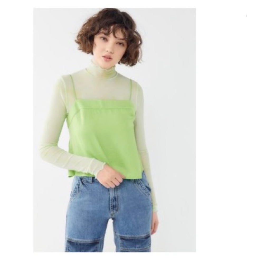 Urban Outfitter lime green tank